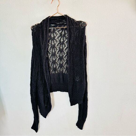 EUC Weekend Max Mara Grey Crochet Knit Light Sweater Medium - Picture 2 of 4